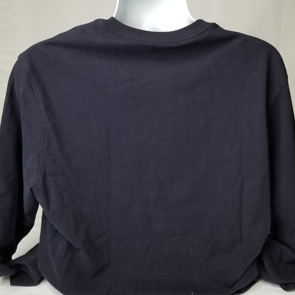 ST. JOHN'S BAY 💥 Mens Neck Long Sleeve Classic Fit Thermal Top, Navy (Size: Lar - Picture 8 of 11